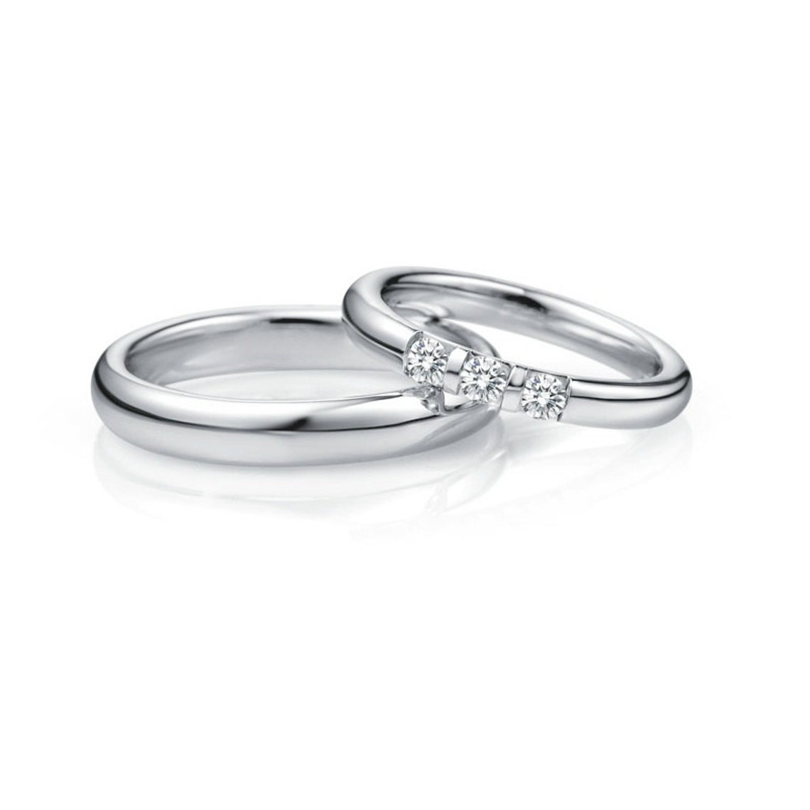 Daisy Pattern 950 Platinum 4mm Wedding Ring