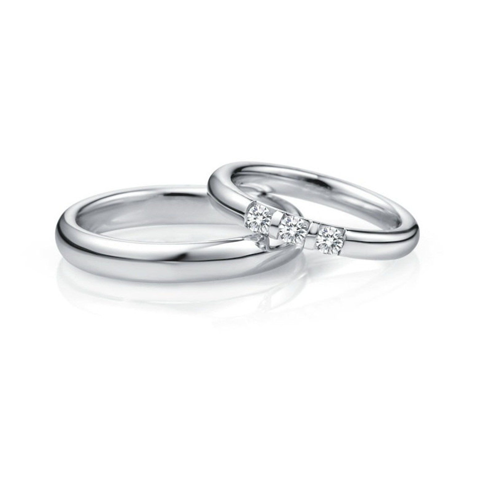 950 Platinum Wedding Bands With Diamonds. Platinum Band. Platinum