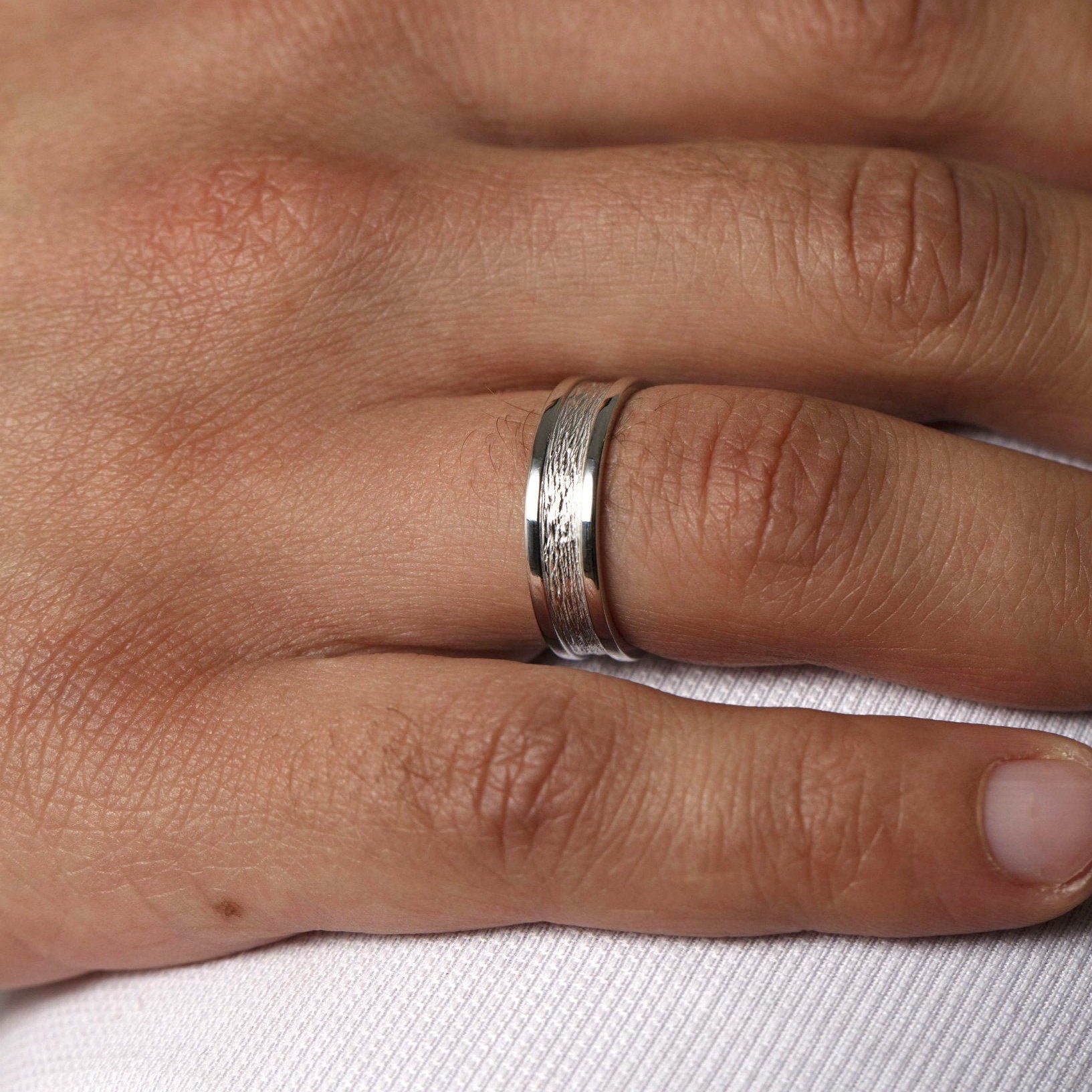 Mens Wedding Band Rose Gold Mens Wedding Ring Unique Mens Etsy