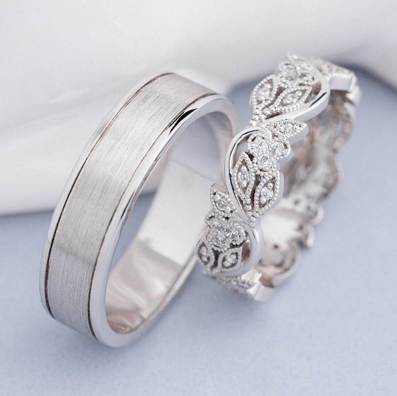 Platinum Plated Couple Engagement Wedding Rings Set Heart Together Forever  Open Adjustable Ring for Lovers - China Wedding Rings Set Couple Engagement  and Couple Wedding Ring Set price | Made-in-China.com