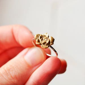 Succulent Ring Bronze and Sterling