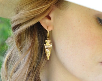 Large Arrowhead Earrings