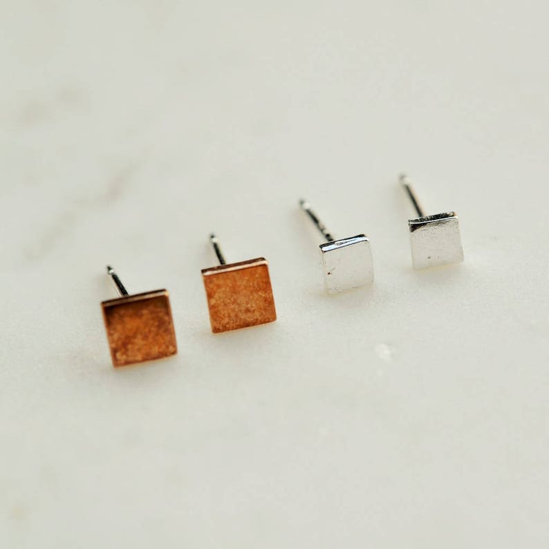 Tiny square studs image 2