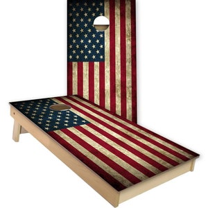Michigan State Seal Flag Wood Look Custom Made Cornhole Wraps Skins to apply to your own boards