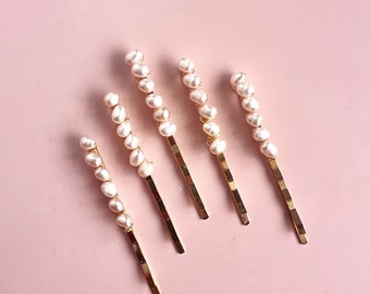 PINK PEARL PINS - pink pearl gift bridesmaid proposal gift bridesmaid pearl pins pink pearl set pin pearl gift, bachelorette gift, pink pins