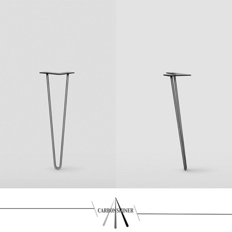 Set of 4 Hairpin Table Legs Industrial Retro Style 12mm Etsy UK