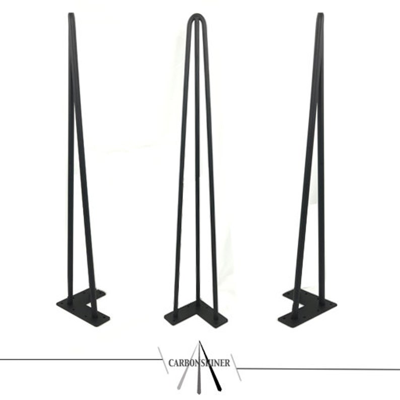 Set of 4 Hairpin Table Legs Industrial Retro Style 12mm Etsy UK