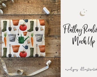 Fabric Example / Fabric Mock-Up | Fabric Mock-Up | Clothing Mock-Up | Flatlay | Generic | Vinyl | Easy to Use (17)