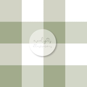 Spring Green Gingham Seamless Pattern / Fabric Design / Surface Pattern / Digital Paper / Digital Download / Repeat Pattern