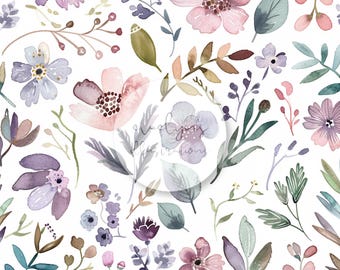 Estampado floral veraniego sin costuras / Diseño textil / Estampado para superficies / Papel digital / Descarga digital / Estampado repetitivo / Patrón digital