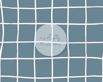 Simple Square Grid Seamless Pattern / Fabric Design / Surface Pattern / Digital Paper / Digital Download / Repeat Pattern / Digital Pattern