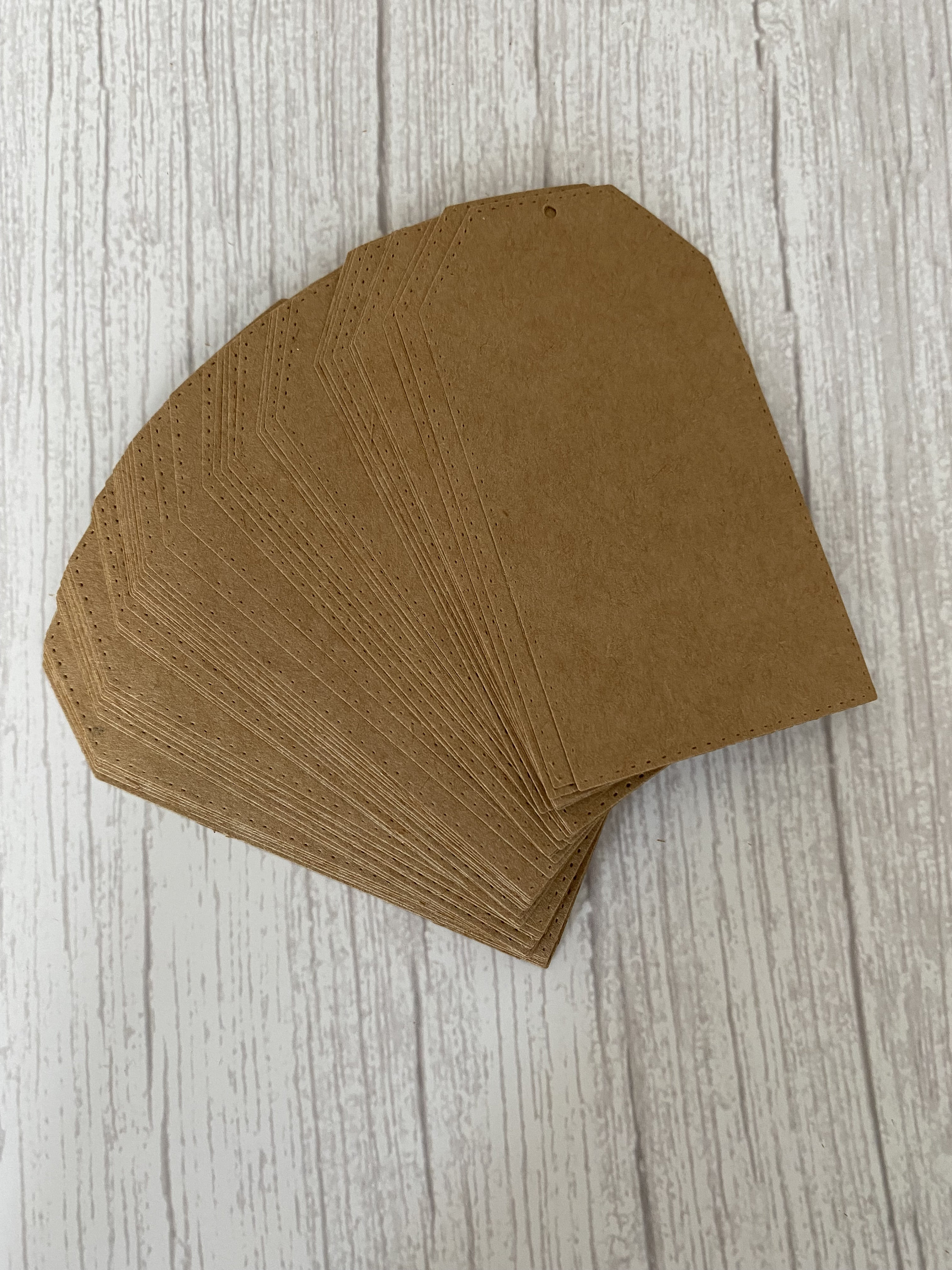 Die Cut Plain Gift Tags in Rustic Kraft Brown Pack of - Etsy UK