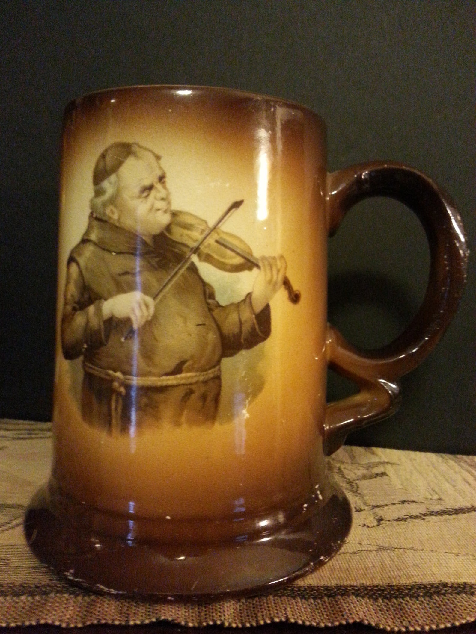 USONA Goodwin Portrait Mug of a Monk Playing Violin Etsy