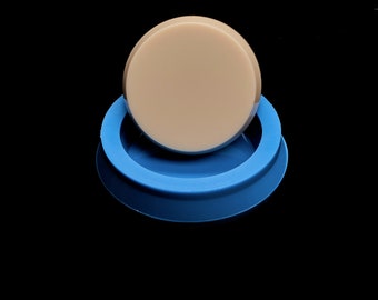 Blank rund silikonform, 50 mm diameter, 12 mm djup