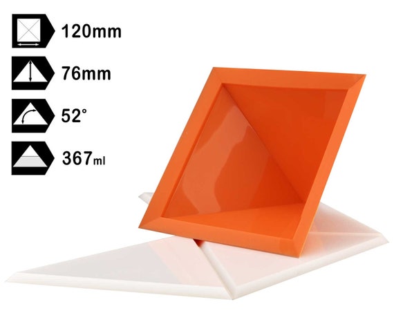120mm base 8 sided Cheops Pyramid Silicone Mold Mould