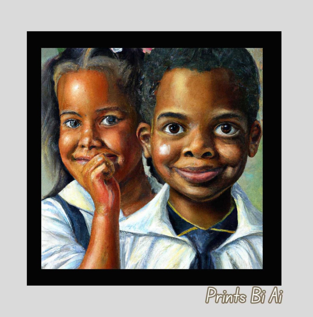 Black Boy Magic Art Print, Black Child Art, School Children Art, Black