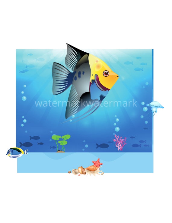Download Fish Svg Under Sea Baby Shower Under The Sea Nursery Print Etsy