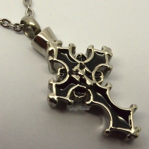 Cremation Urn Pendant Keepsake Charm Necklace Tribal Cross Crucifix ...