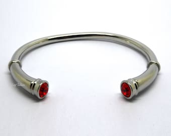 Cremation Urn Bracelet - Cuff Keepsake Bangle Holds Ashes Fur Sand Twin/Double Filling Unique Funeral Vial UK Red Adjustable