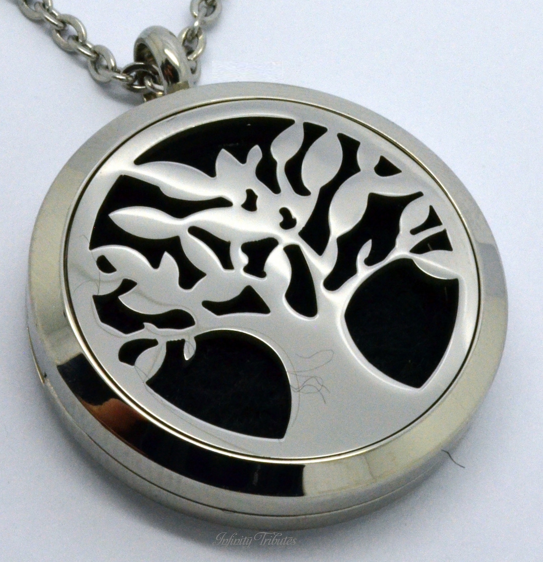 Tree of Life Diffuser Pendant - Essential Oil Perfume Charm Necklace ...