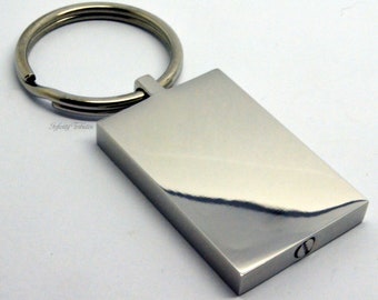 Cremation Urn Keyring - Keepsake Keychain - Holds Ashes Fur Sand - Engraved/Personalised/Bespoke Unique Memorial Rectangle Vial