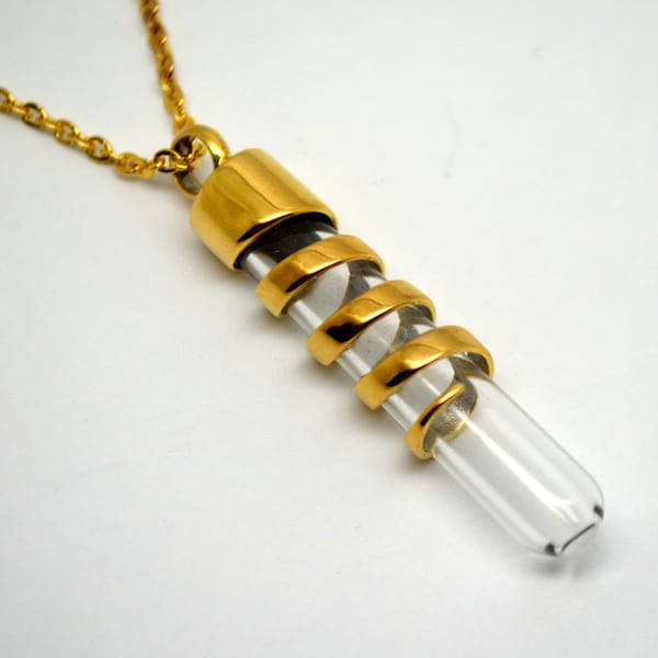 Glass Vial Pendant Etsy