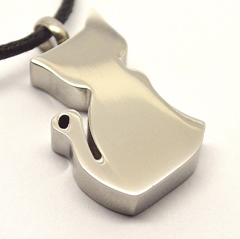 Keepsake Pendant Charm Cat Cremation Urn Necklace EngravingPersonalisedBespoke Unique Funeral Vial UK Holds Ashes Fur SandEarth etc