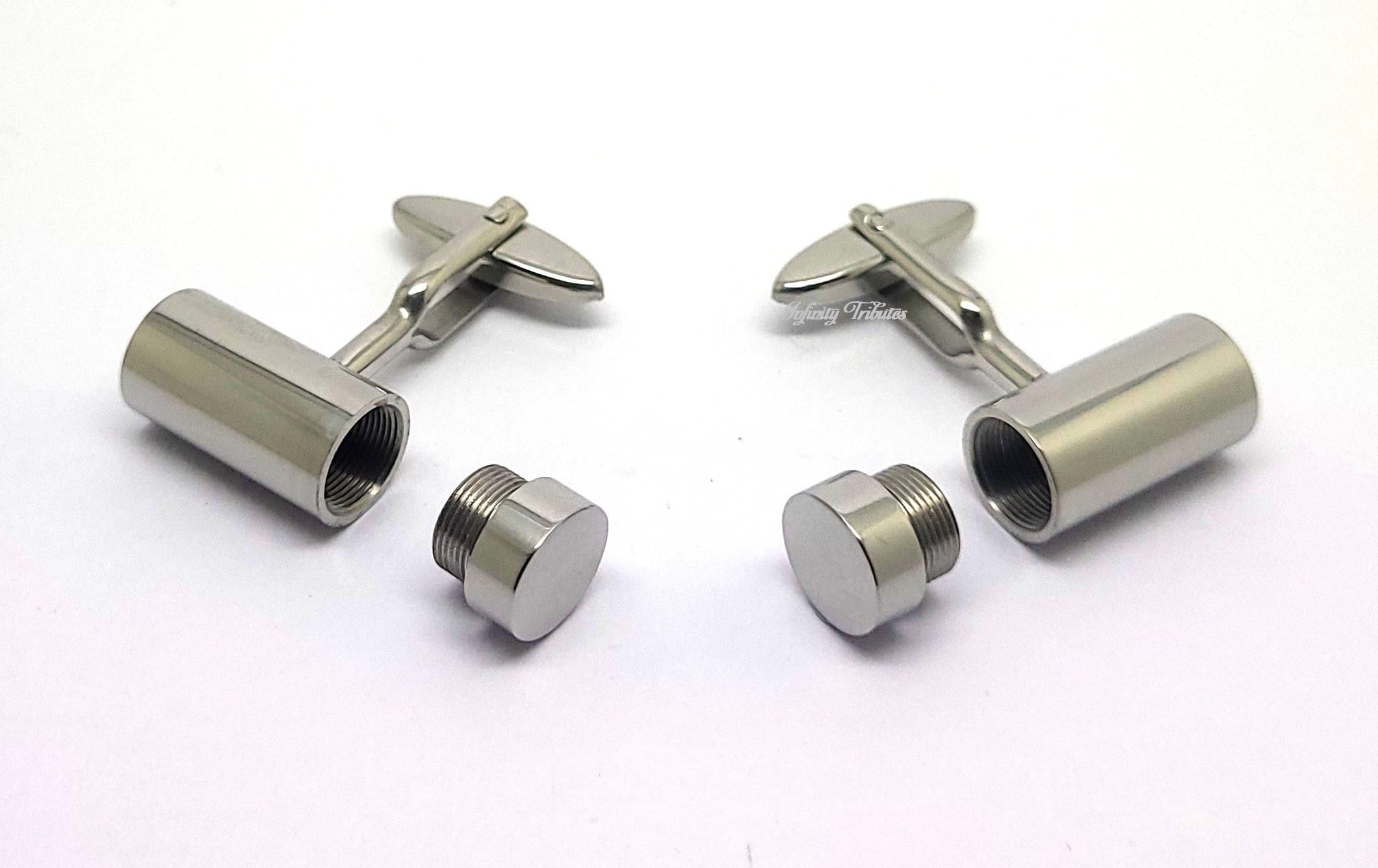 記念品カフスボタン - 火葬骨壷 - 遺灰、毛皮、砂、髪の毛を収納