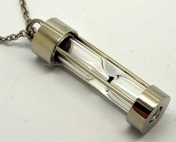 Sands of Time Cremation Urn Pendant Keepsake Charm Necklace
