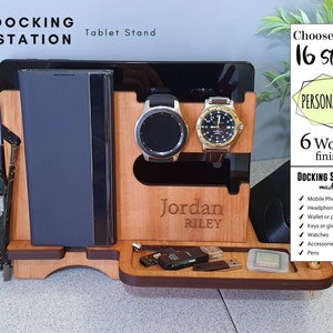 Personalised Tablet Docking Station - Phone Stand - Tablet Stand - Men's gift - Woman's gift - Father's Day - Phone Holder