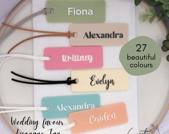 Luggage Name Place Seating Tags, Custom Luggage Tags, Table Seating, Wedding Favours, Gift Tags