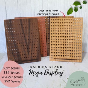MEGA Earring Display Stand - Market Earring Stand - Earring Shop Display - Easy-hang Keyhole Stand - Earrings Display - Jewellery stand