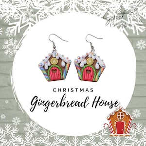 Gingerbread House earrings - Gingerbread Houses - Gingerbread earrings