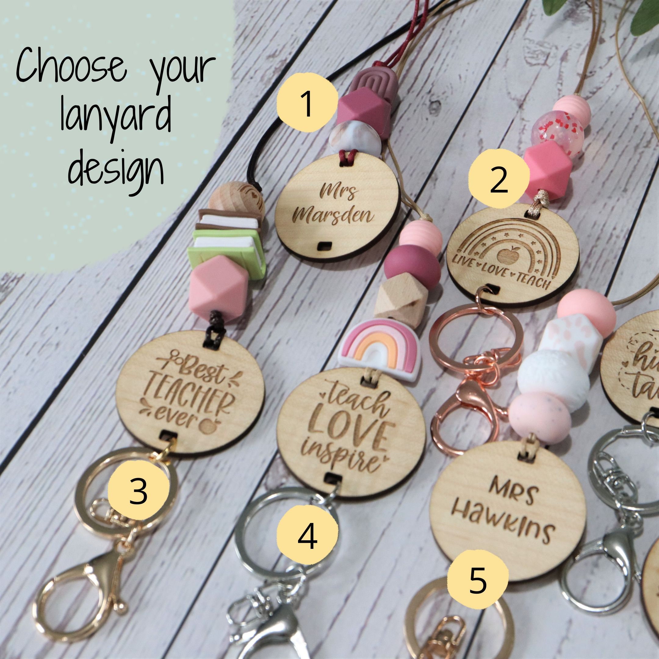 Teachers Quote Name Lanyard Personalised Lanyard Teachers Etsy Australia