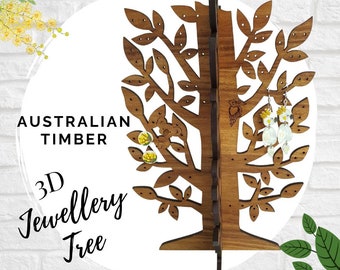 Jewellery Tree 3D Stand - Jewellery Stand - Ring Tree - Kookaburra - Jewelry Tree - Wooden Tree - Woman's gift- Mother's Day
