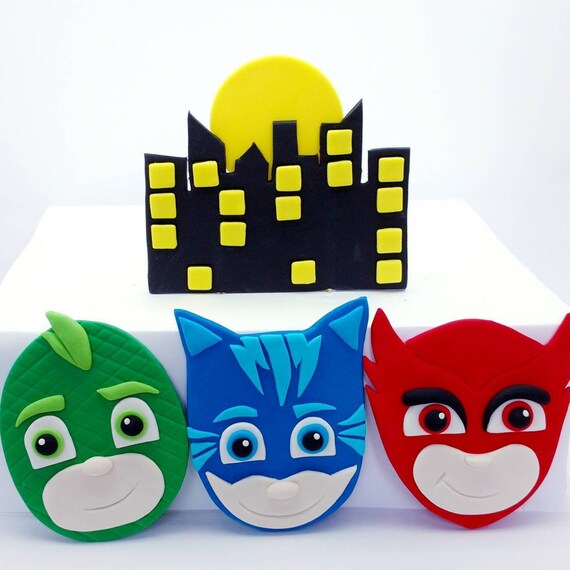 pj masks edible cake