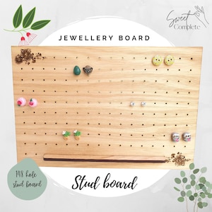 Stud earring display deals