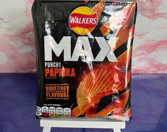 Recycled Packet Purse / Walkers Max / Paprika