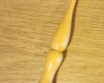 Osage Orange ergonomic crochet hook