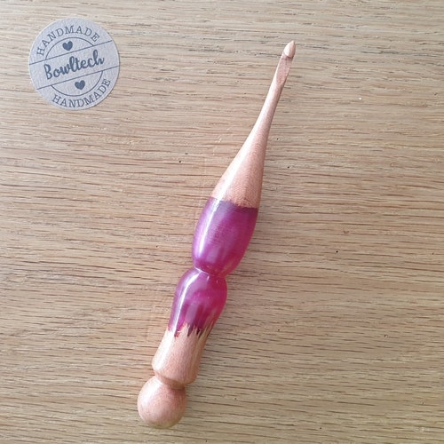 Ergonomic Crochet Hook Cherry and Kawaii Happy Flower Blue Etsy
