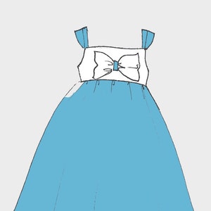 Daisy dress pattern 2_4_6 years - Dauphin-Dauphine, Les Cortèges de Garance, Procession, wedding, bridesmaid, first communion