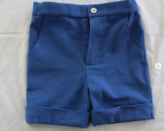 Pattern for George short shorts, 8-10-12 years old, procession, wedding, first communion and ceremony, Bermuda shorts