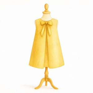 Centaurée 2/4/6 years - Trapeze Dress Pattern with Inverted Pleat Back, Garance's Wedding Party, Wedding, Bridesmaid, Communion, Baptism