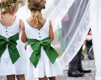 Patron de robe Cassis dos danseuse 2/4/6 ans, cortège, mariage, première communion, baptême, demoiselle d'honneur, Dauphin-Dauphine, Garance