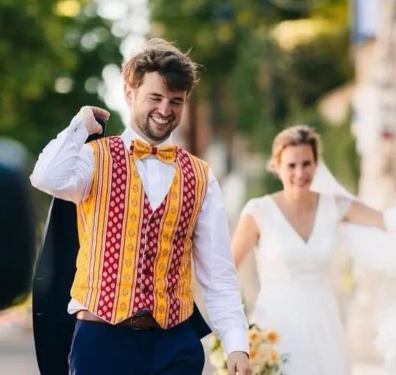 Patron de gilet pour homme du XS au XXXL, cortège, mariage, première communion et cérémonie image 4