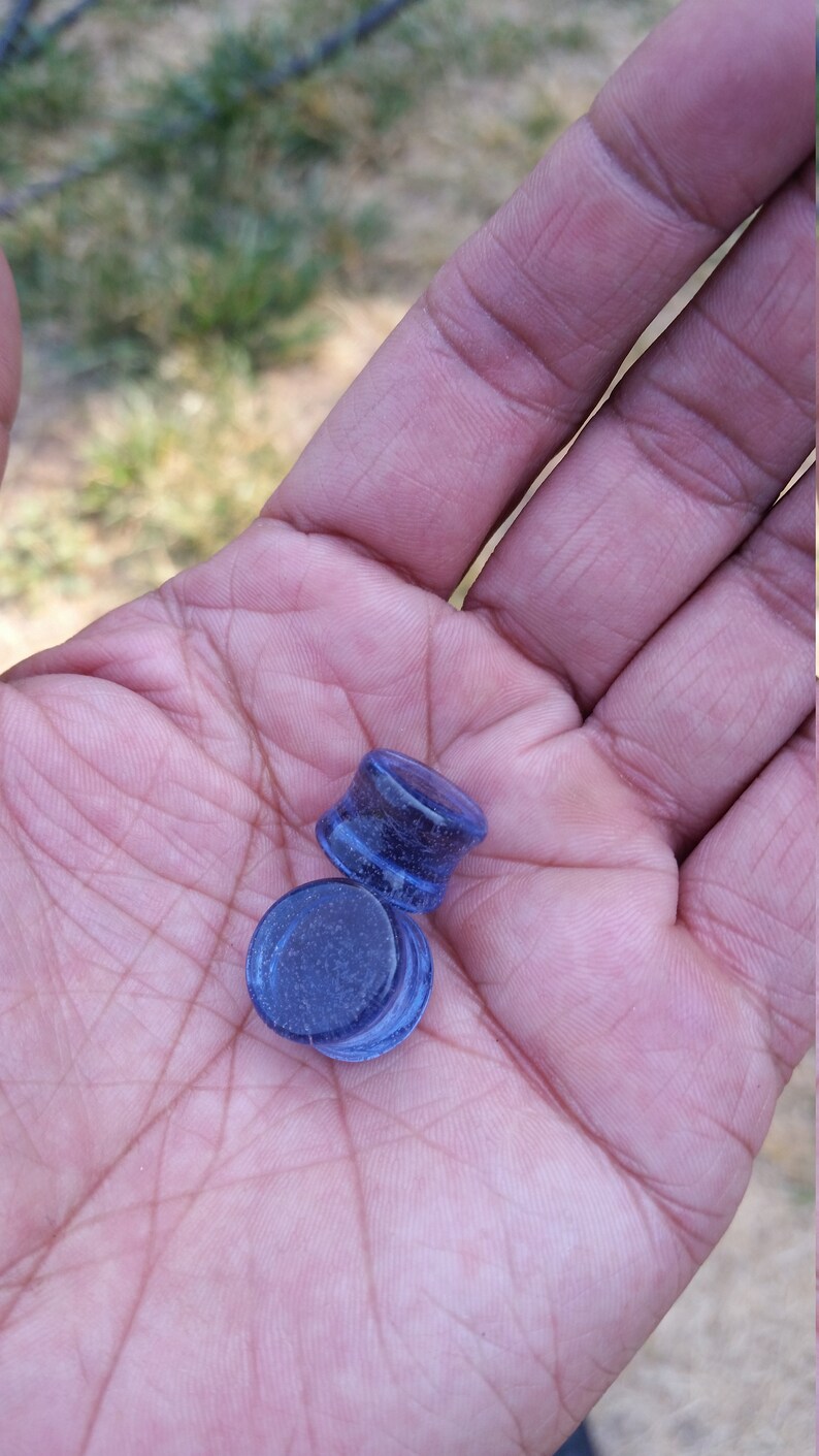 Ear gauges plugs pairs custom colors purpledrank featured in Etsy