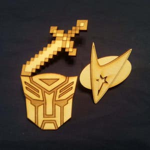 Neckerchief slides from another world