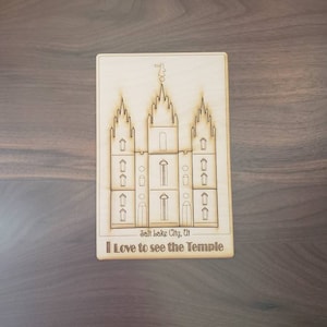 Salt Lake City Temple puzzle - teaching aid