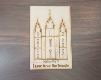 Salt Lake City Temple puzzle - teaching aid