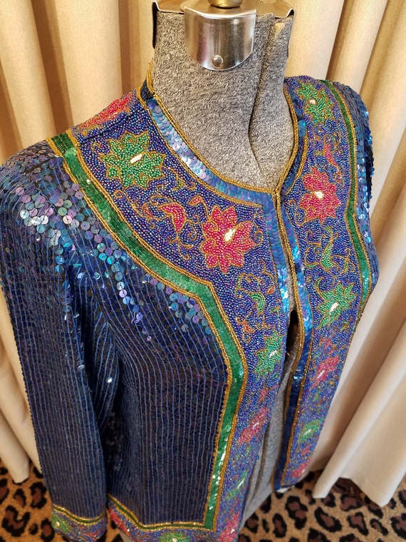 Vintage, 1980's, Judith Ann, Saks Fifth Ave, Blue… - image 2